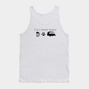 Airstream Basecamp "I'm a Simple Woman" - Beer, Dogs & Basecamp Tank Top